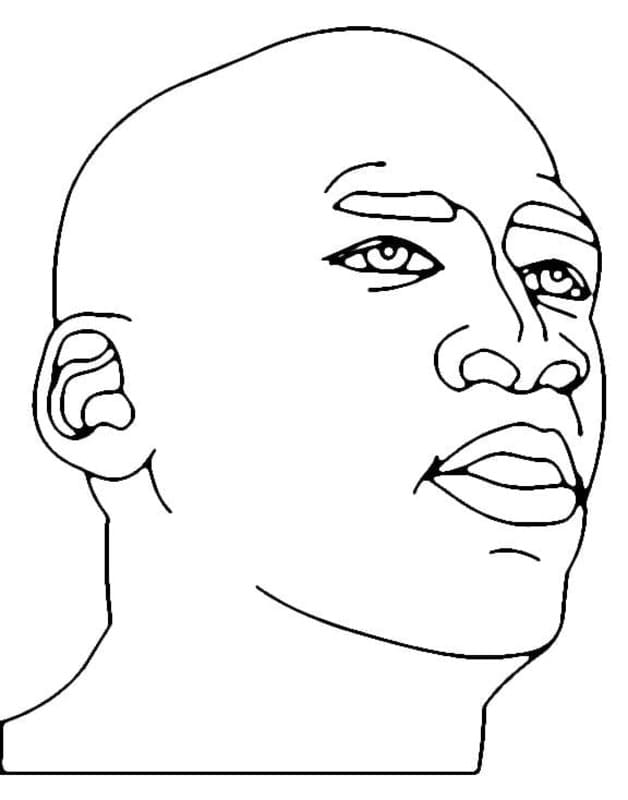 Nakreslete Michael Jordan omalovánka