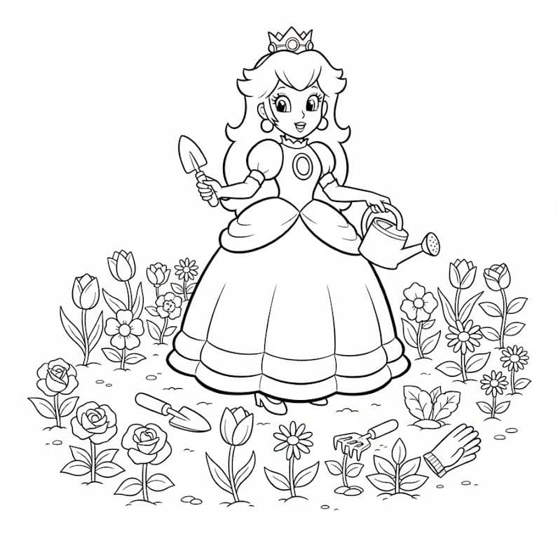 Nakreslete Princezna Daisy snadný omalovánka