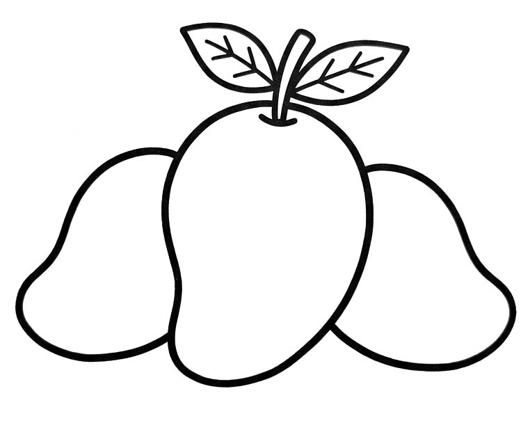 Obraz Mango tisknutelné omalovánka