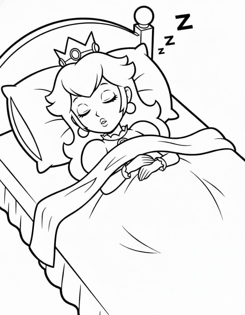Princezna Daisy zdarma základní omalovánka