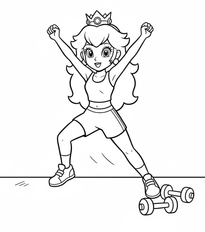 Princezna Daisy zdarma omalovánka