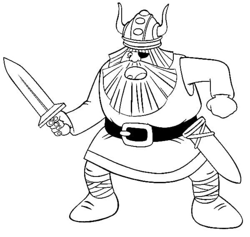 Vicky Viking k vytisknutí omalovánka
