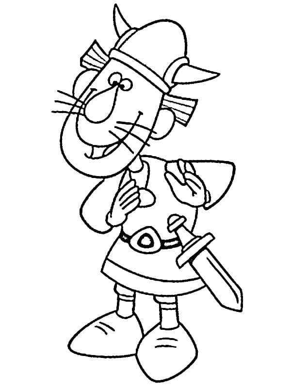 Vicky Viking pro děti omalovánka