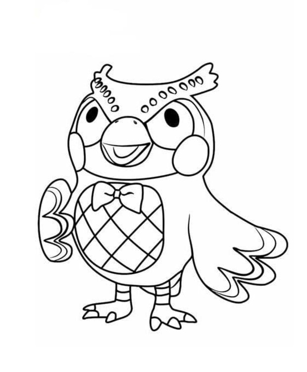 Animal Crossing k vytisknutí omalovánka