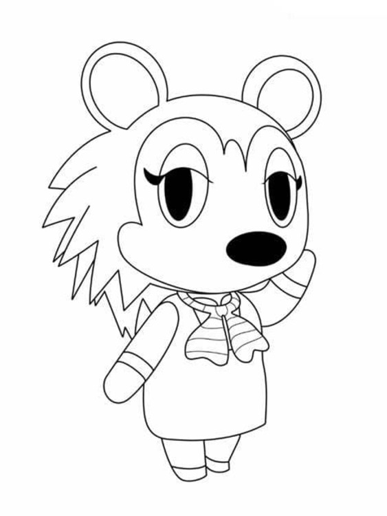 Animal Crossing zdarma snadný omalovánka