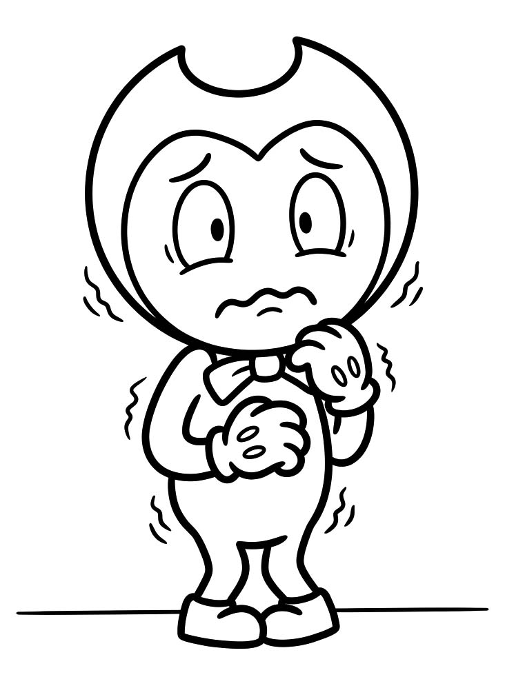 Bendy k vytisknutí zdarma omalovánka