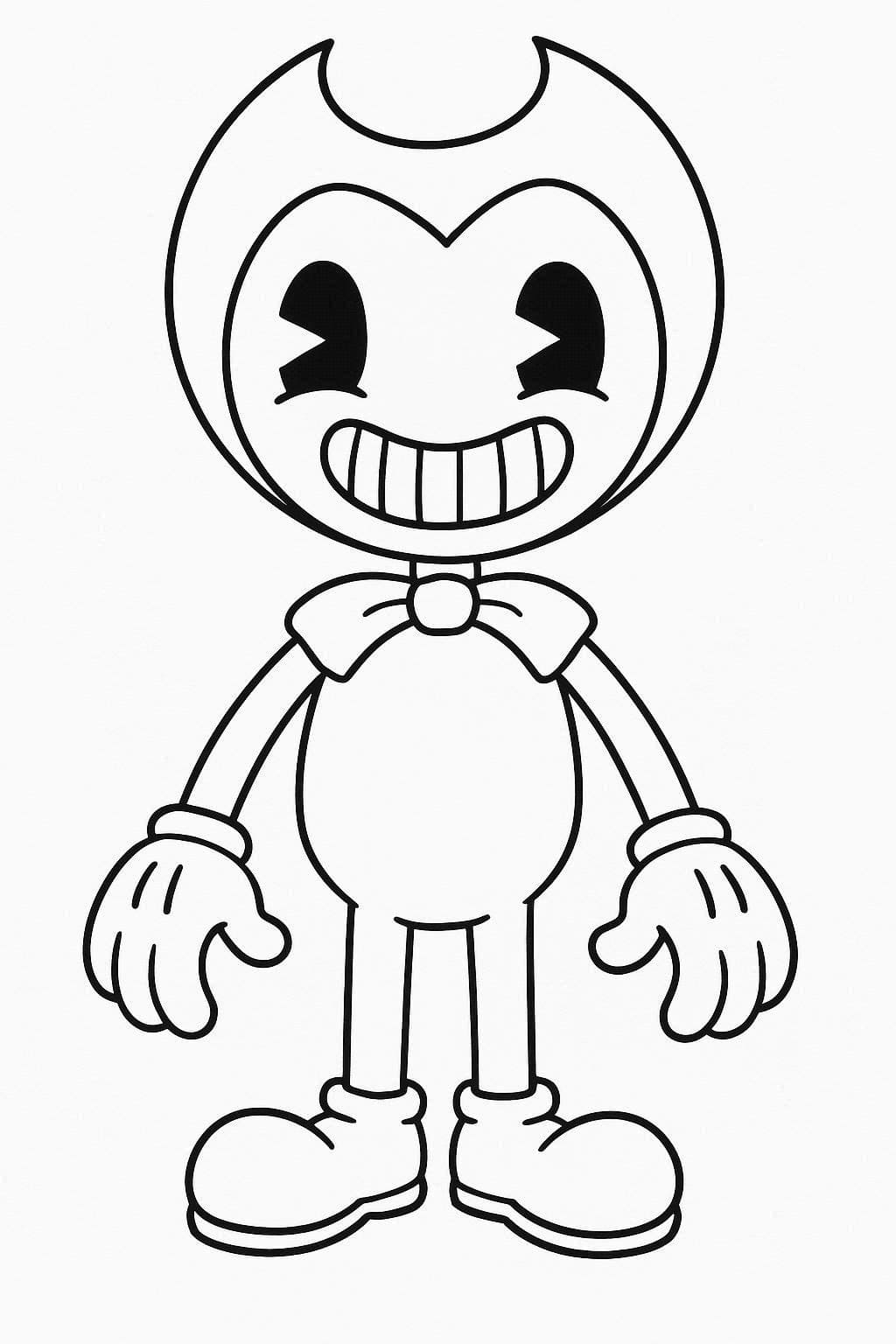 Bendy tisknutelné pro děti omalovánka