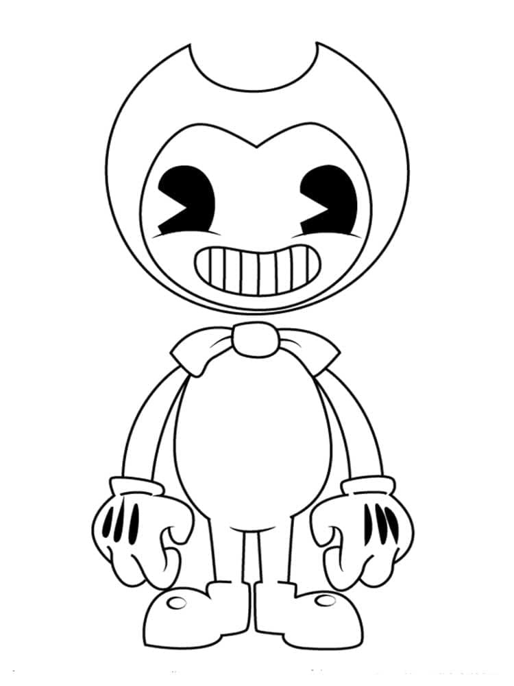 Bendy základní tisknutelné omalovánka