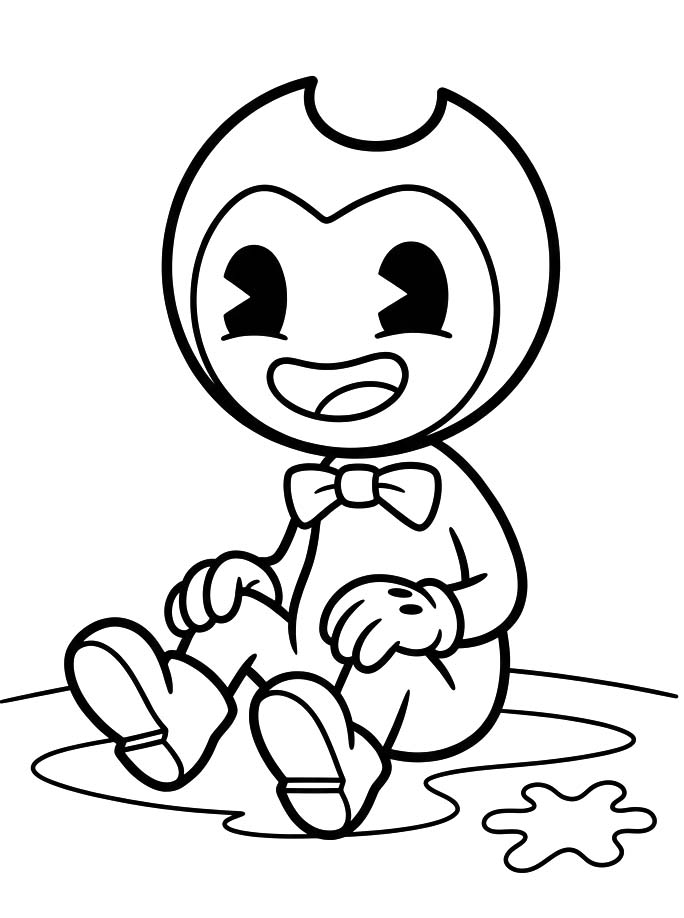 Bendy zdarma prostý tisknutelné omalovánka