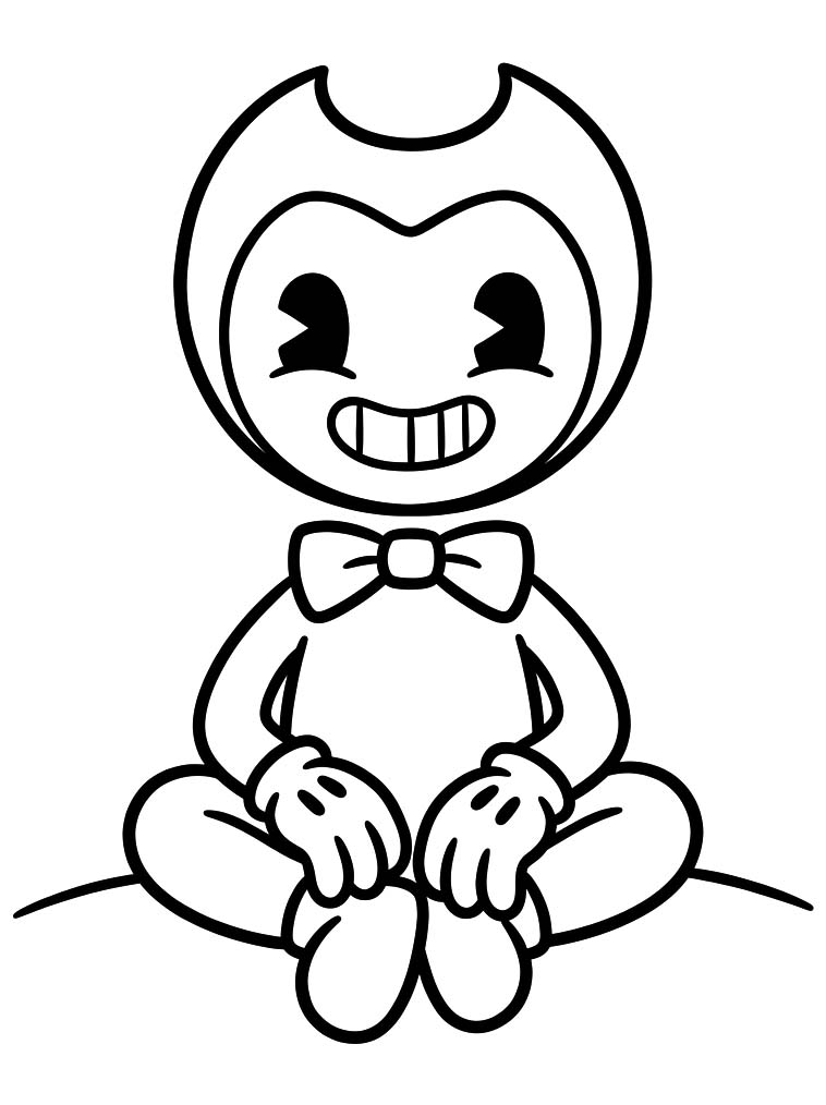 Bendy zdarma prostý omalovánka