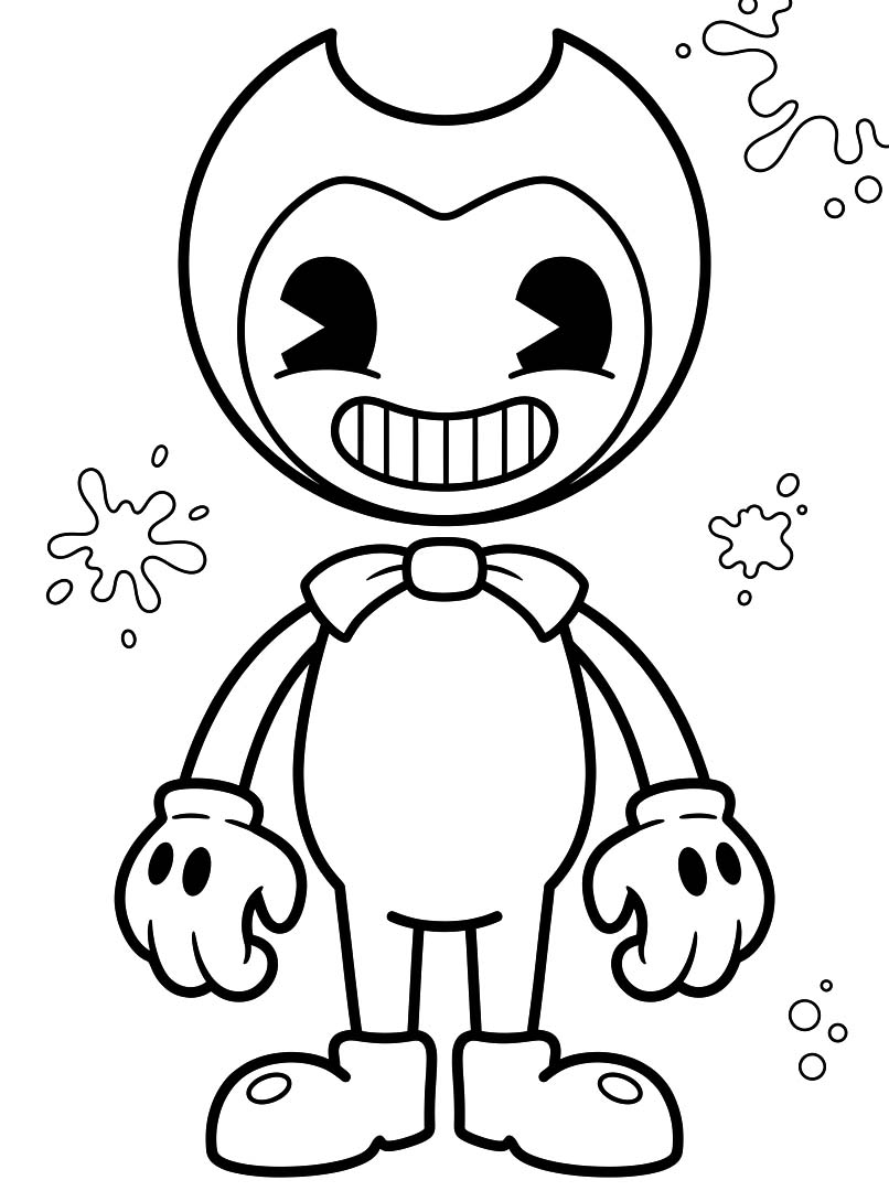 Bendy zdarma snadný omalovánka