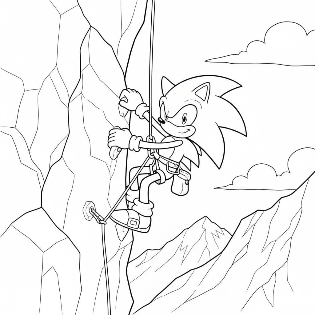 Dark Sonic tisknutelné pro děti omalovánka