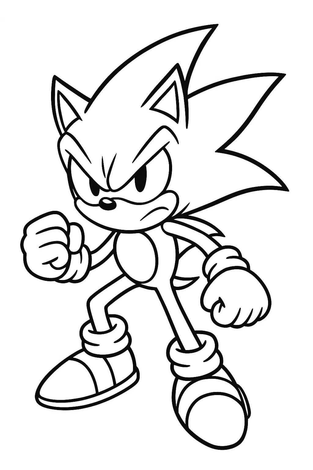 Dark Sonic tisknutelné omalovánka