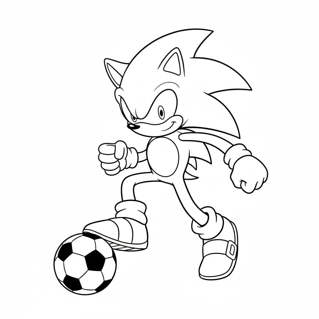 Dark Sonic zdarma základní omalovánka