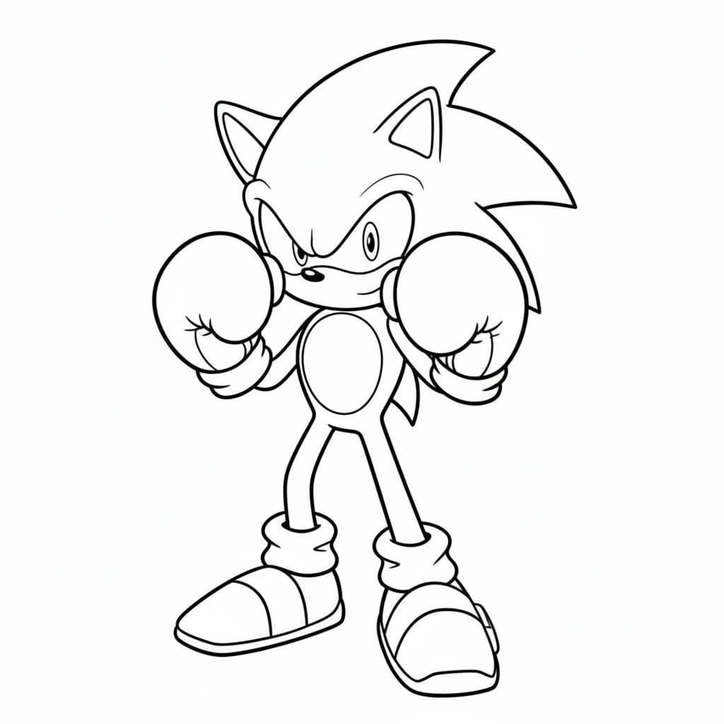 Dark Sonic zdarma omalovánka