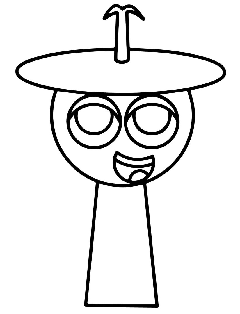 Incredibox Sprunki pro děti omalovánka