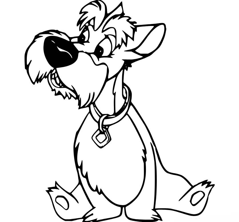 Lady a Tramp zdarma omalovánka