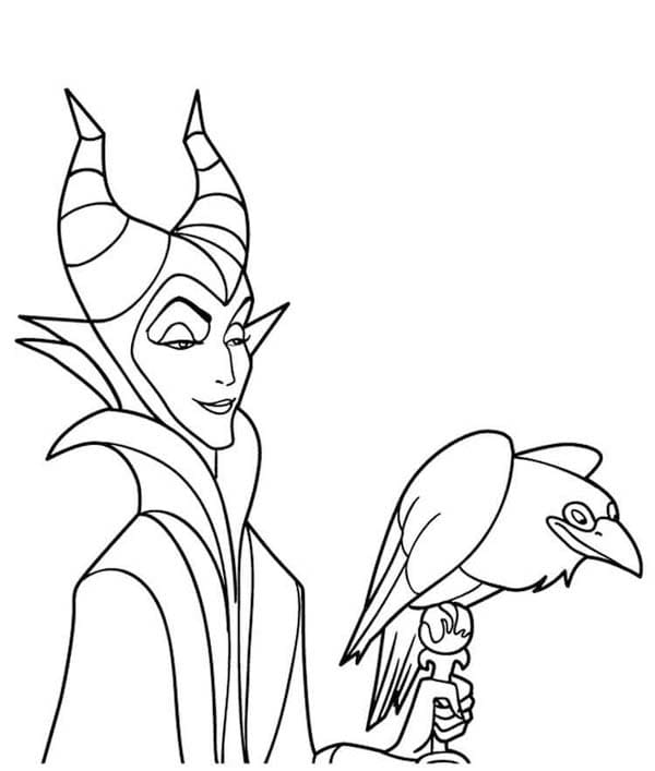 Maleficent tisknutelné omalovánka