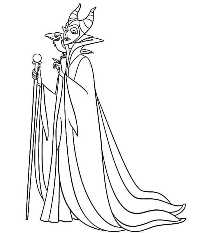 Maleficent zdarma základní omalovánka