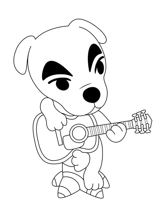 Nakreslete Animal Crossing k vytisknutí omalovánka
