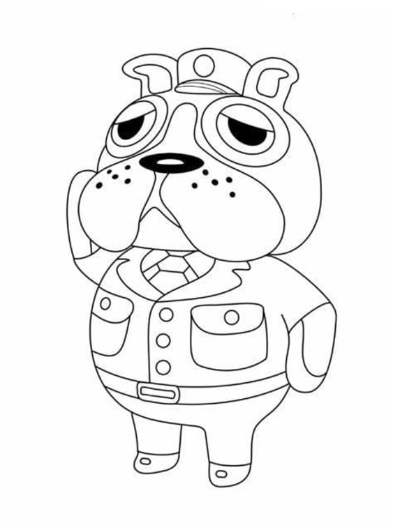 Nakreslete Animal Crossing snadný omalovánka
