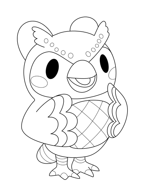 Nakreslete Animal Crossing zdarma pro děti omalovánka