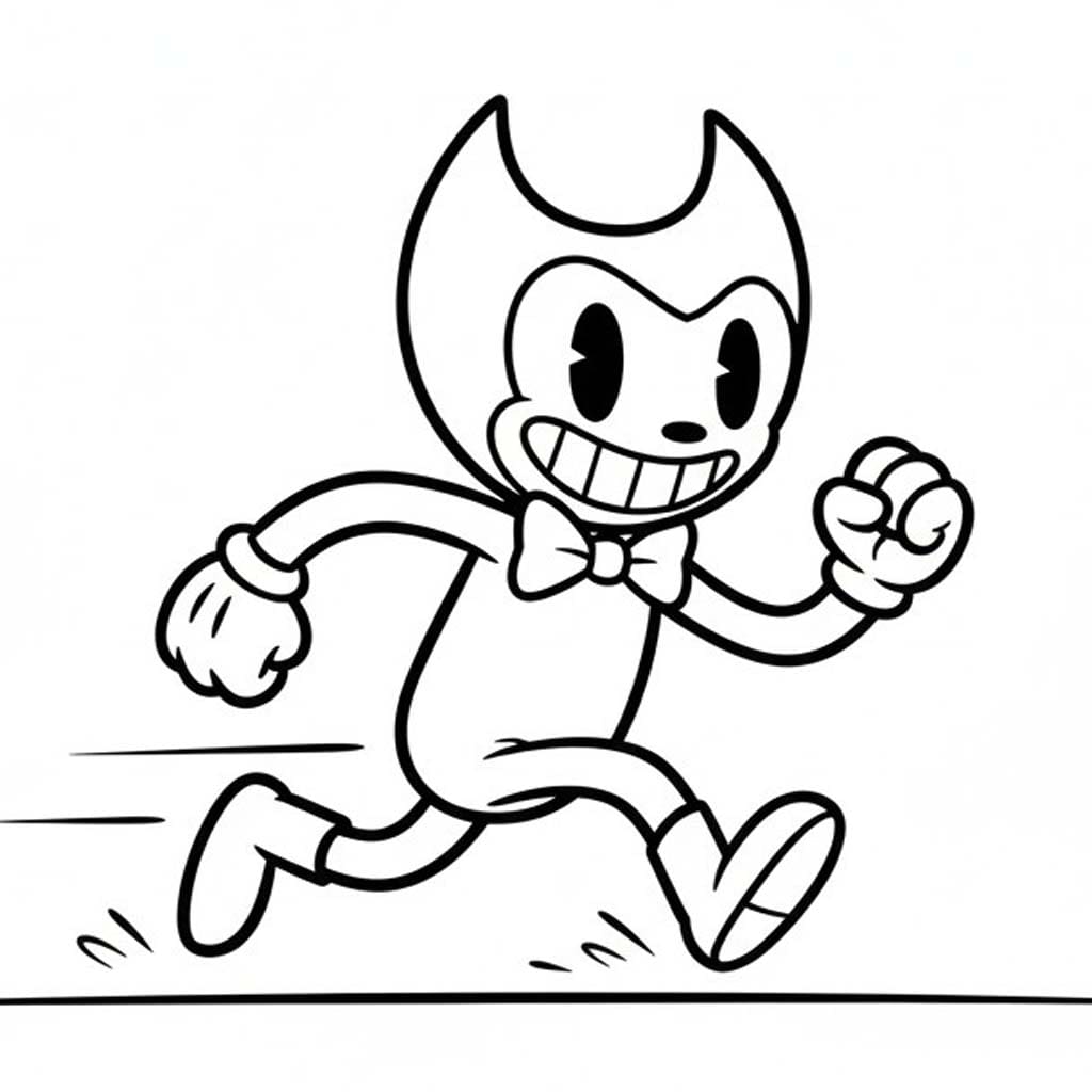 Nakreslete Bendy pro děti omalovánka