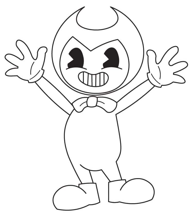 Nakreslete Bendy snadný omalovánka