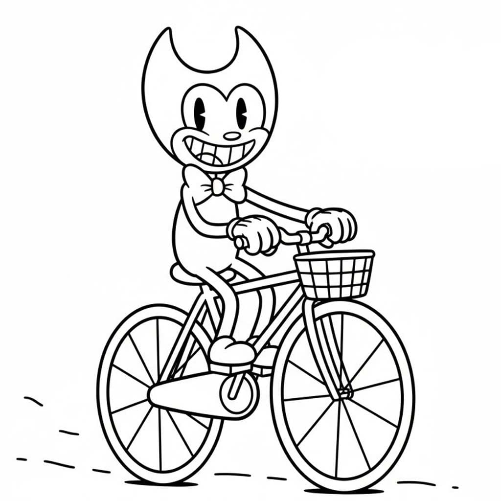 Nakreslete Bendy základní tisknutelné omalovánka