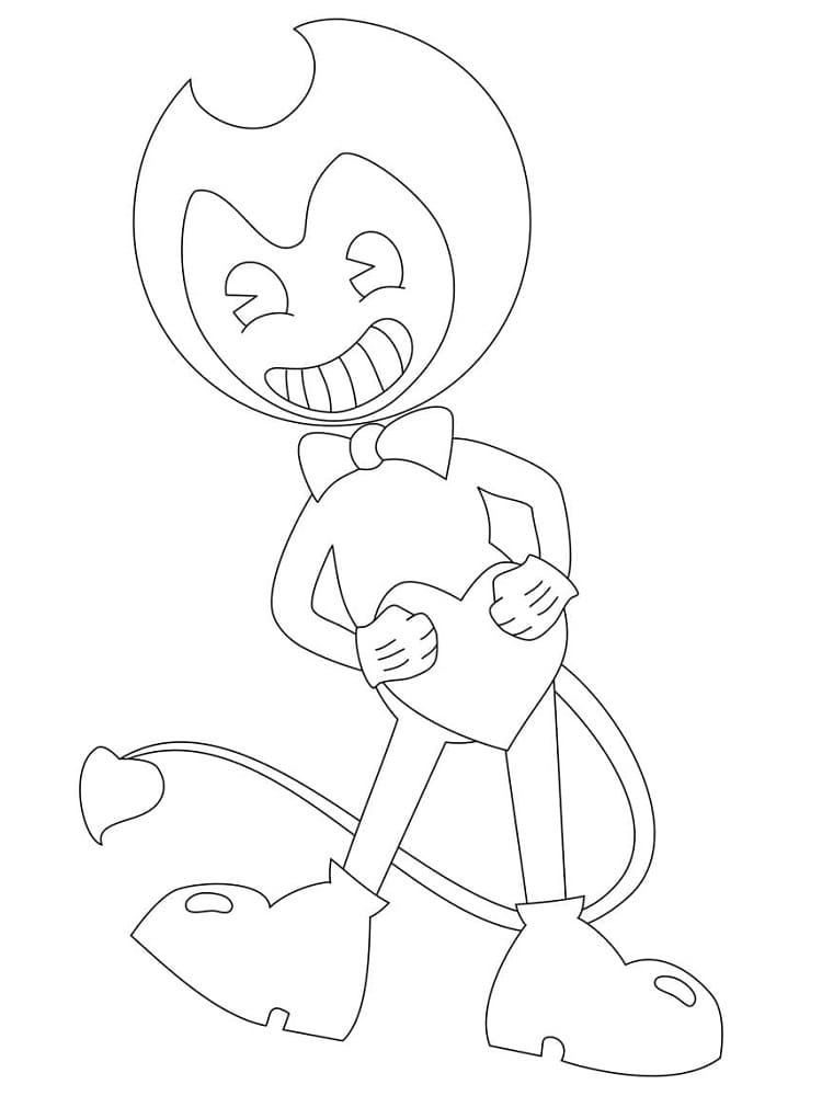 Nakreslete Bendy zdarma základní omalovánka