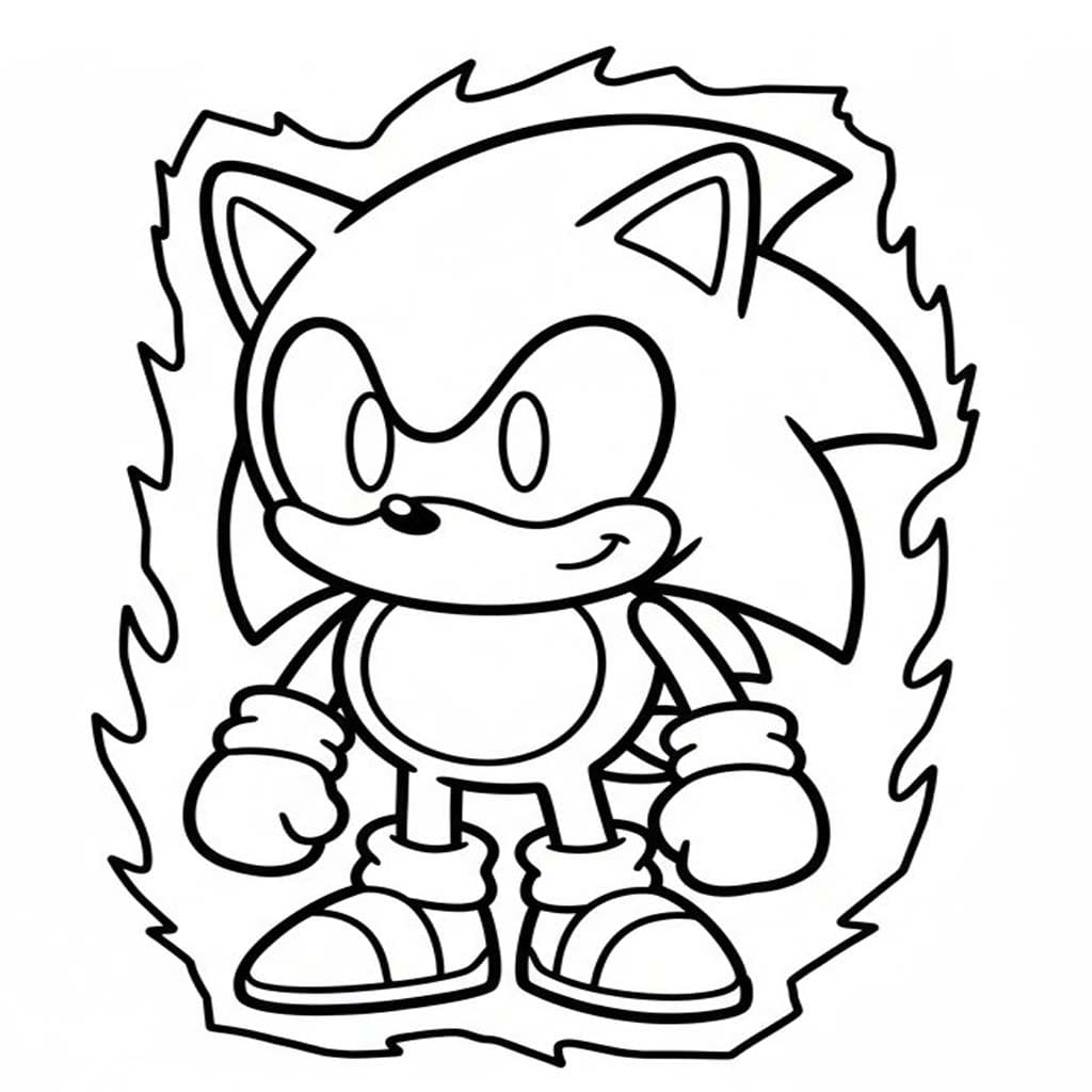 Nakreslete Dark Sonic k vytisknutí omalovánka