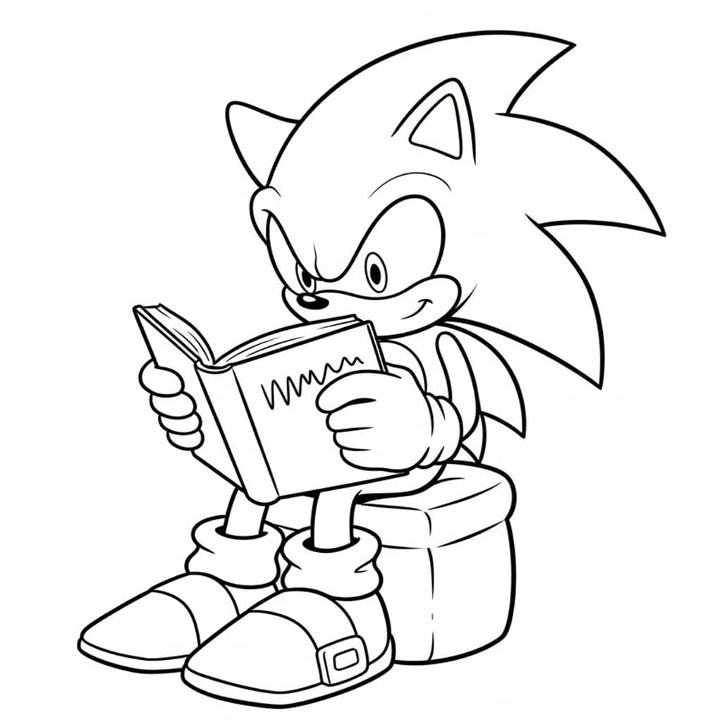 Nakreslete Dark Sonic tisknutelné omalovánka