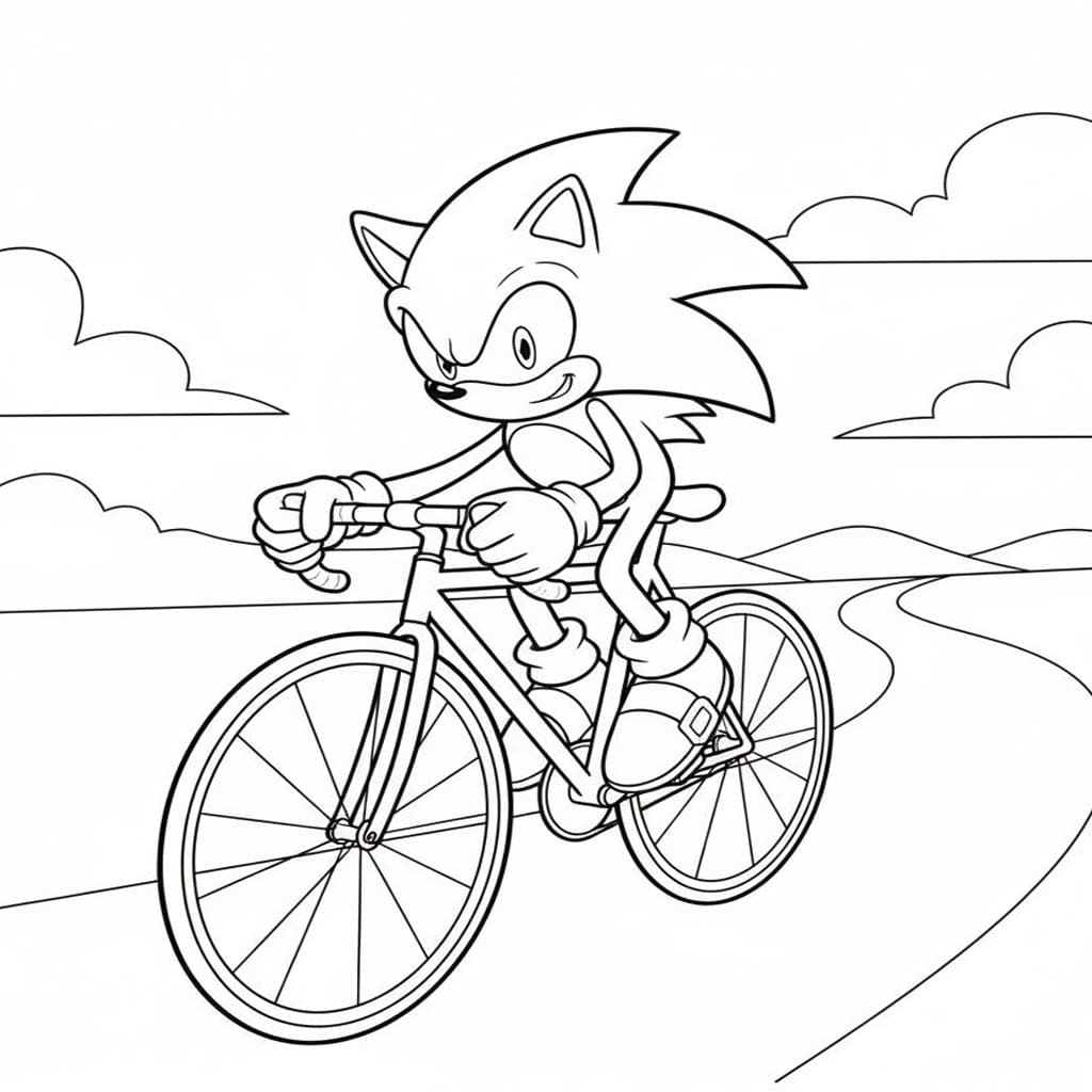 Nakreslete Dark Sonic zdarma snadný omalovánka