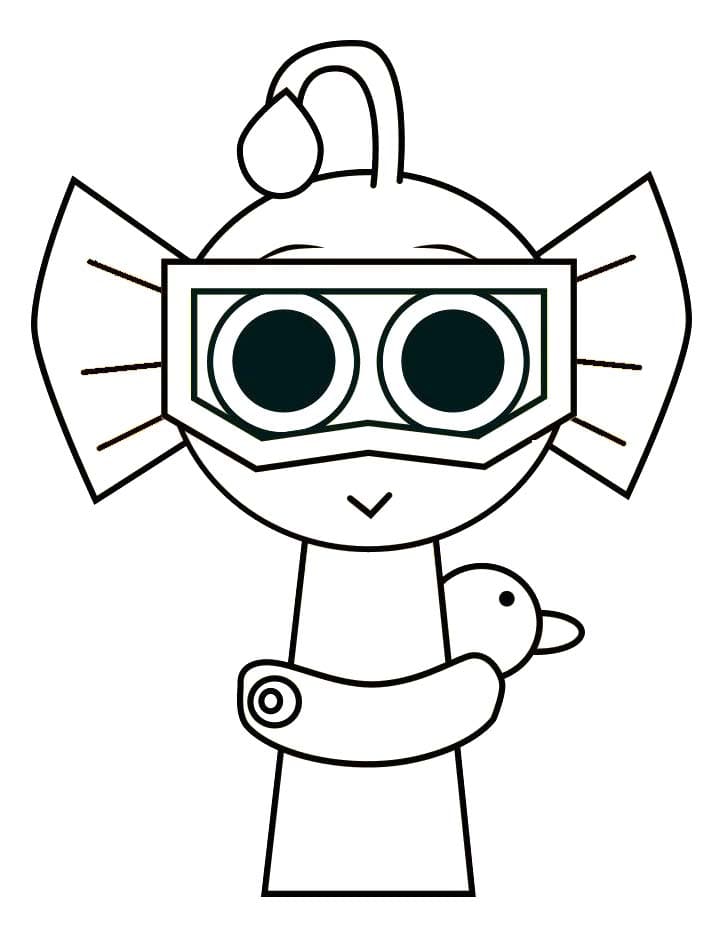 Nakreslete Incredibox Sprunki prostý omalovánka