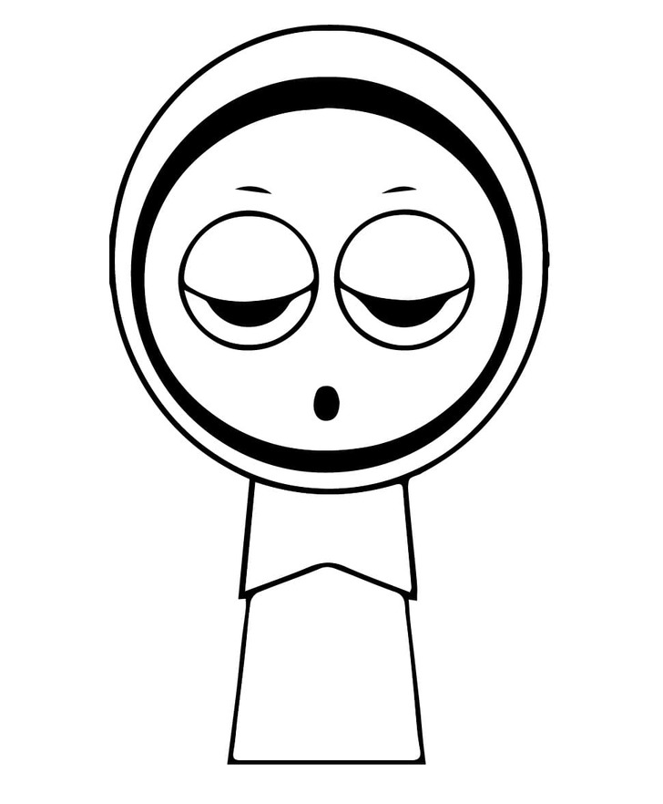Nakreslete Incredibox Sprunki zdarma prostý tisknutelné omalovánka