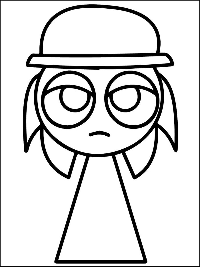 Nakreslete Incredibox Sprunki zdarma omalovánka