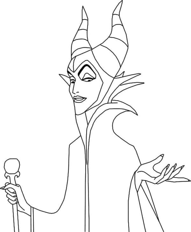 Nakreslete Maleficent snadný omalovánka