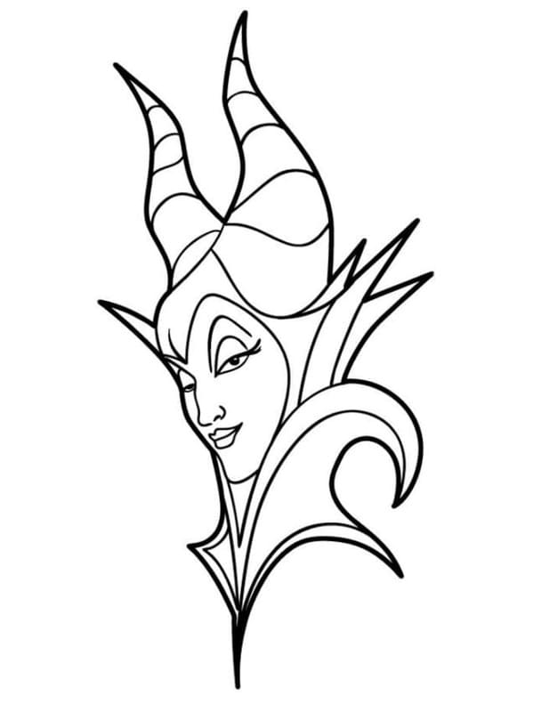 Nakreslete Maleficent základní tisknutelné omalovánka