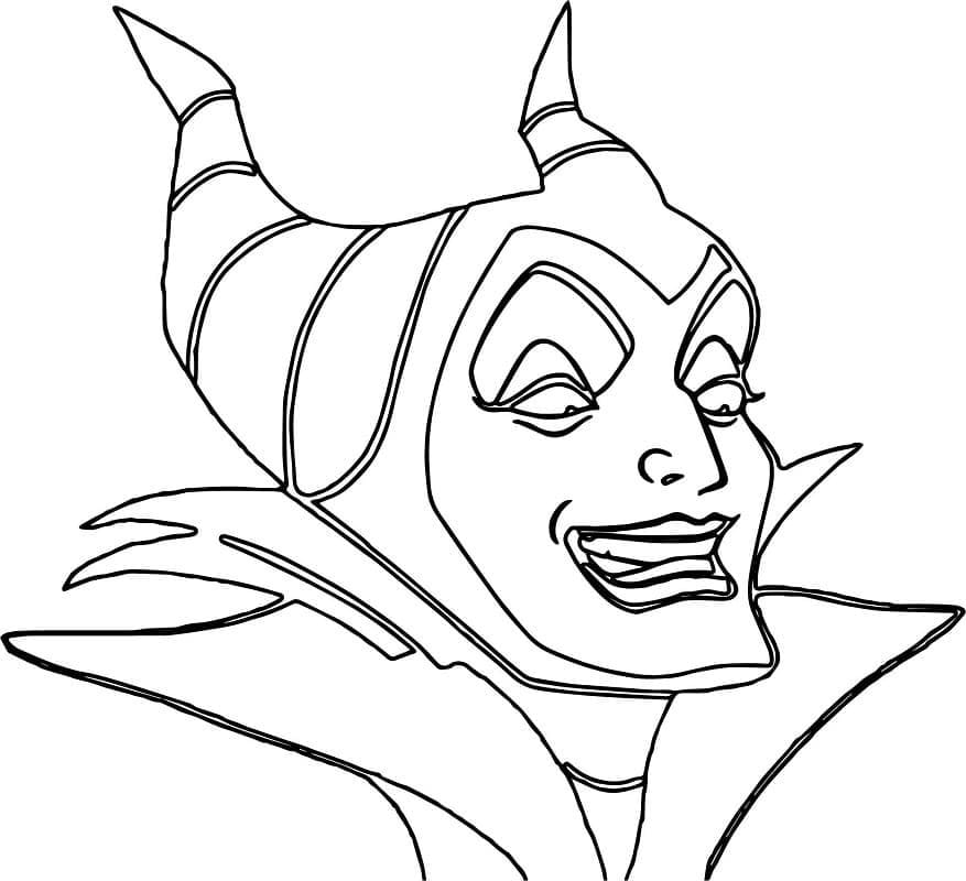 Nakreslete Maleficent zdarma základní omalovánka