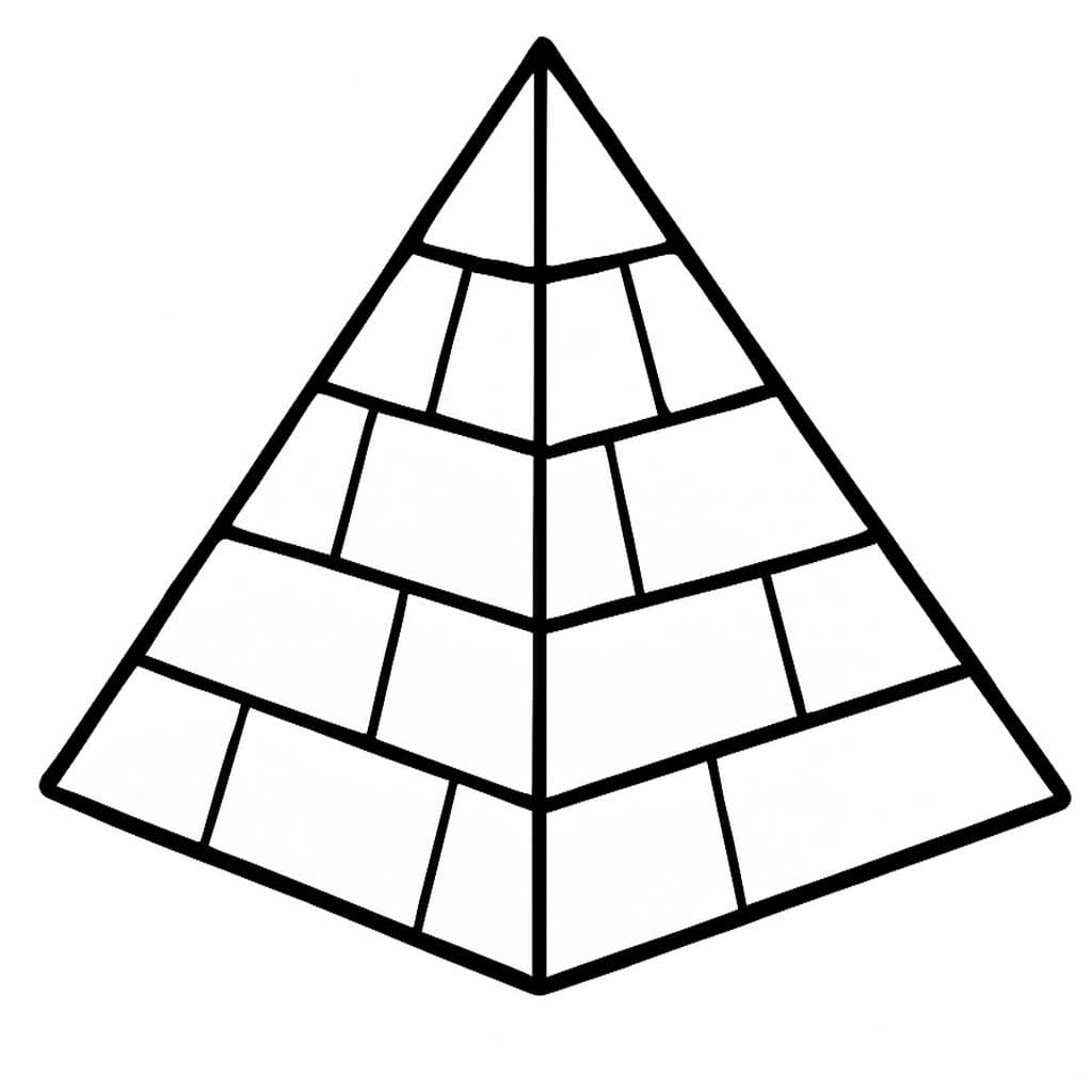Nakreslete Pyramida tisknutelné omalovánka