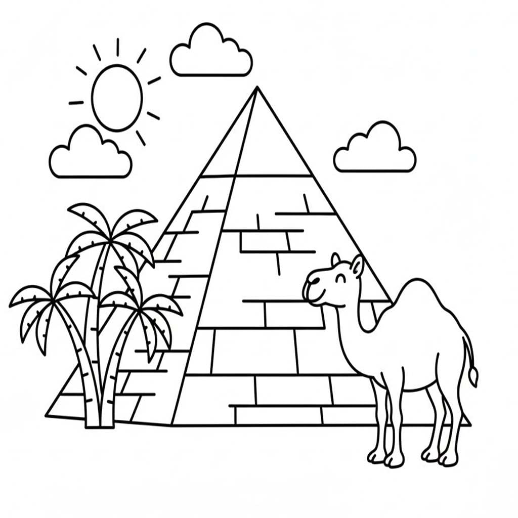 Nakreslete Pyramida základní omalovánka
