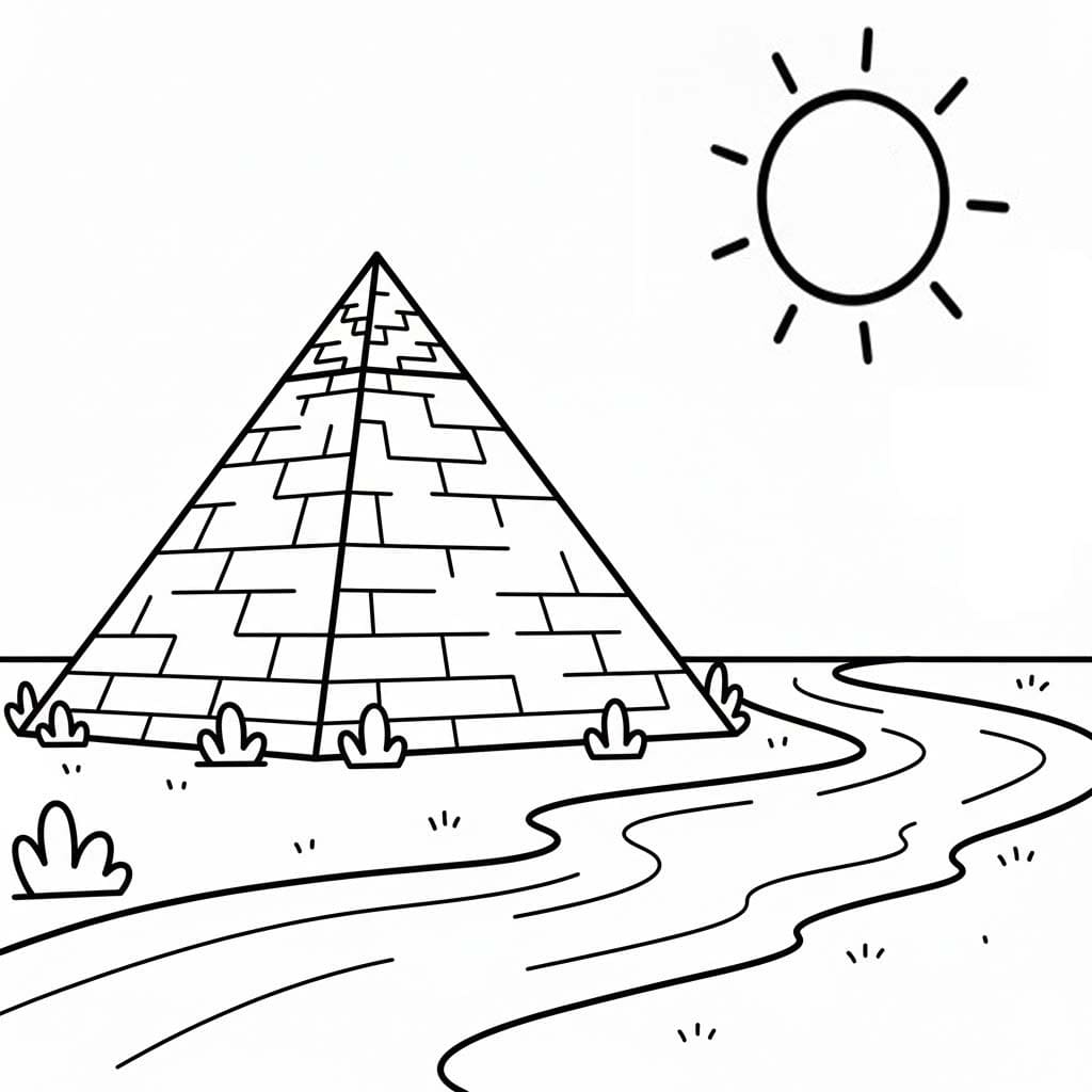 Nakreslete Pyramida zdarma snadný omalovánka