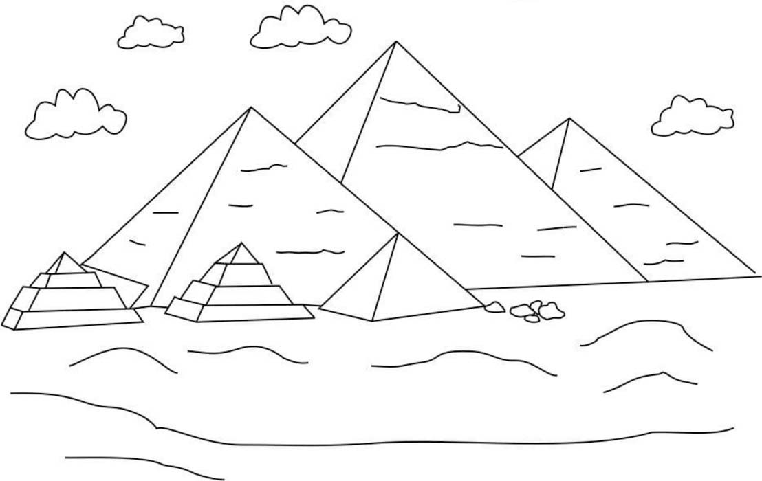 Nakreslete Pyramida zdarma základní omalovánka