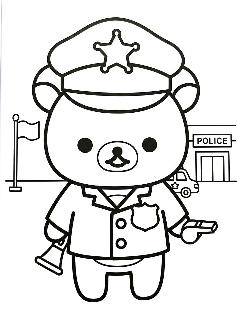 Nakreslete Rilakkuma snadný omalovánka