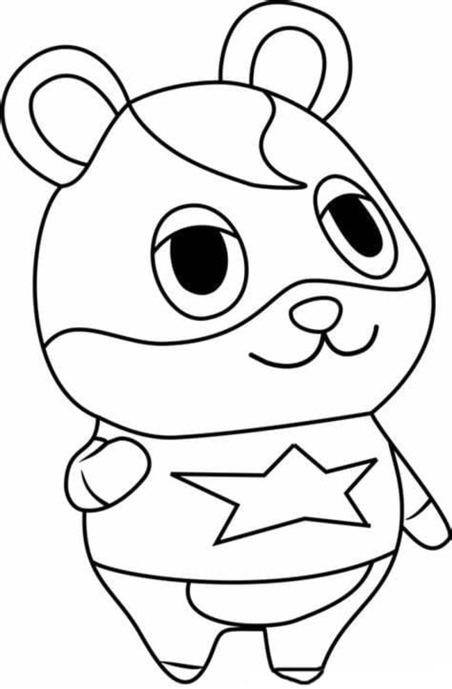 Obraz Animal Crossing zdarma tisknutelné omalovánka
