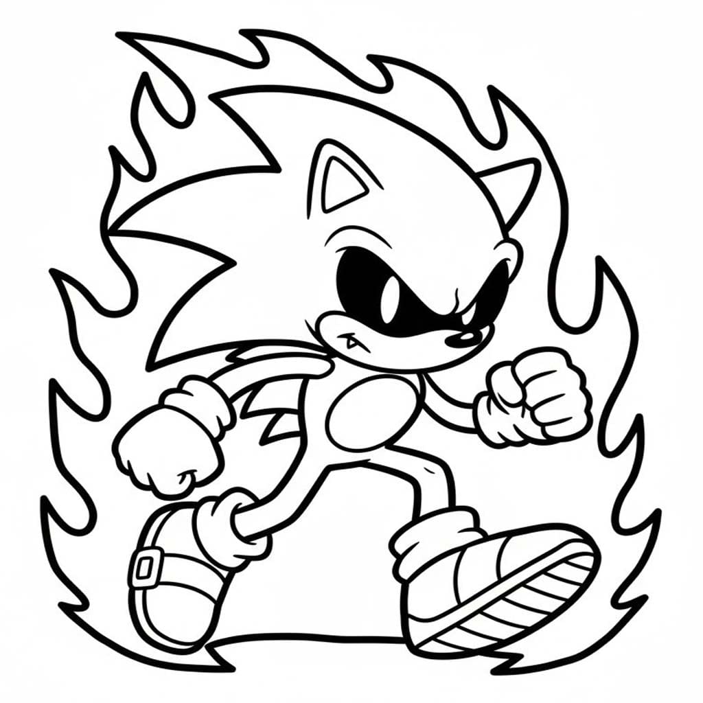 Dark Sonic omalovánky