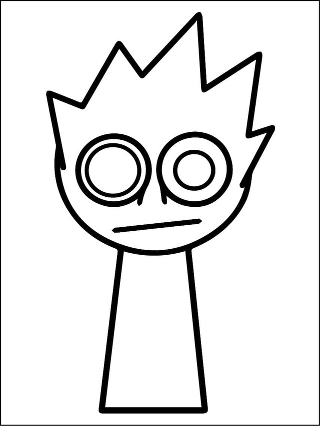 Obraz Incredibox Sprunki tisknutelné omalovánka