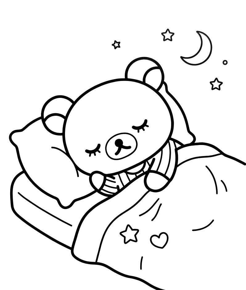 Obraz Rilakkuma zdarma tisknutelné omalovánka
