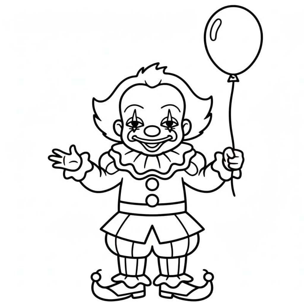 Pennywise pro děti omalovánka