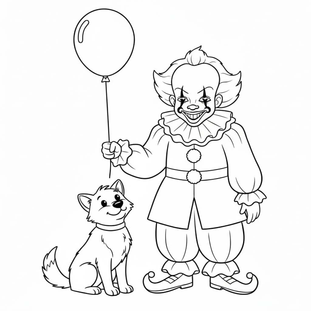 Pennywise tisknutelné omalovánka